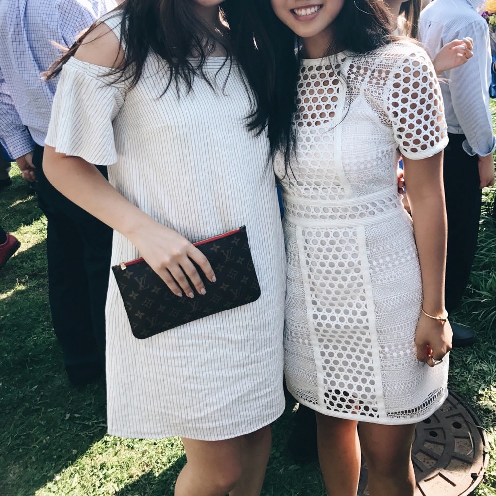 H&M EYELET WHITE DRESS (right)